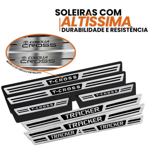SOLEIRA AÇO INOX PREMIUM CHEVROLET CRUZE