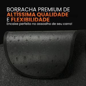 TAPETE BORRACHA PREMIUM L200 TRITON 2018 A 2024 3 PEÇAS