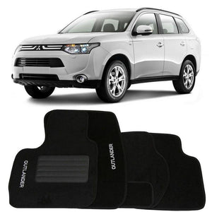 TAPETE MITSUBISHI OUTLANDER 2008 A 2018 PRETO 5 PEÇAS - Gold Brasil Parts