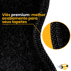 TAPETE CARPETE TIGGO 8 2018 A 2024 7 LUGARES PRETO BORDADO 4 PEÇAS - Exclusive