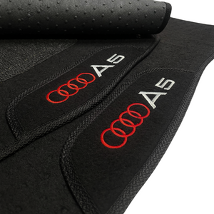 TAPETE CARPETE AUDI A5 TURBO 2007 A 2016 PRETO 4 PEÇAS