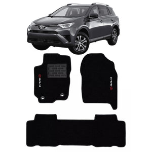 TAPETE CARPETE TOYOTA RAV4 2013 A 2018 3 PEÇAS - Exclusive