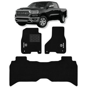TAPETE CARPETE RAM 1500 CLASSIC 2010 A 2023 3 PEÇAS - Exclusive