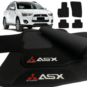 TAPETE CARPETE ASX 2010 A 2021 PRETO 4 PEÇAS - Exclusive
