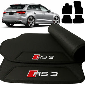 TAPETES BORRACHA PREMIUM AUDI RS3 SPORTBACK 2013 A 2019 4 PEÇAS