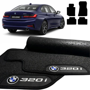 TAPETES BORRACHA PREMIUM BMW 320i 2019 A 2022 4 PEÇAS
