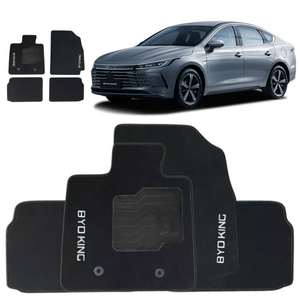 TAPETE CARPETE BYD KING 2023 A 2025 PRETO 4 PEÇAS - Exclusive