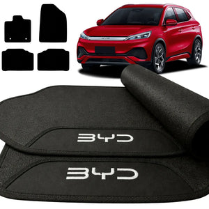 TAPETE BORRACHA PREMIUM BYD YUAN 2023 A 2024 4 PEÇAS