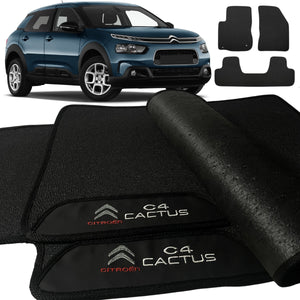 TAPETE BORRACHA PREMIUM C4 CACTUS 2017 A 2024 3 PEÇAS - Exclusive