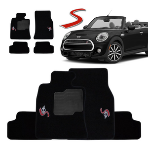 TAPETES CARPETE COOPER S CABRIO 2009 A 2015 5 PEÇAS - Exclusive