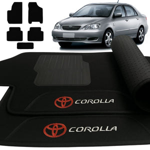 TAPETE CARPETE TOYOTA COROLLA 2003 A 2008 PRETO 5 PEÇAS
