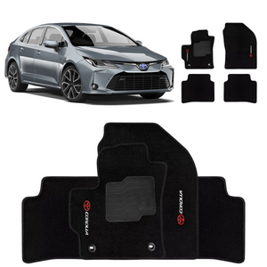 TAPETE CARPETE COROLLA 2019 A 2023 PRETO 4 PEÇAS - Exclusive