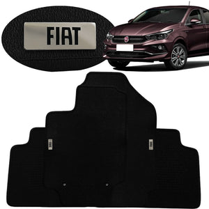 TAPETE BORRACHA TAG INOX CROONOS 2019 A 2024 4 PEÇAS