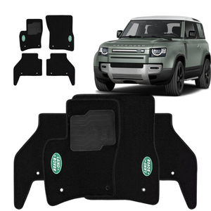 TAPETE CARPETE DEFENDER 2020 A 2023 PRETO BORDADO - Exclusive