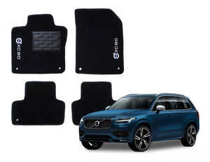 TAPETE CARPETE XC60 2018 A 2022 PRETO BORDADO - Exclusive