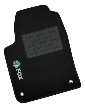 TAPETES CARPETE PRETO FOX 2015 A 2022 4 PECAS