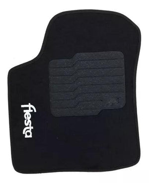 TAPETE FORD FIESTA 1996 A 2006 PRETO BORDADO 5 PEÇAS - Gold Brasil Parts