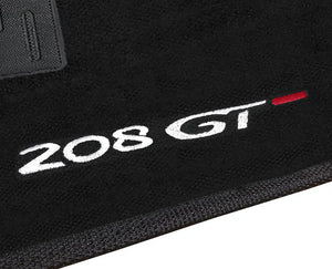 TAPETES CARPETE PRETO PEUGEOT 208 GT 2016 A 2020 4 PECAS