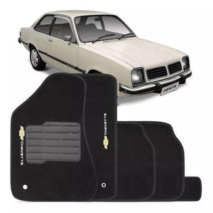 Tapete Chevette Bordado 5 Peças - Gold Brasil Parts