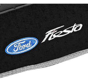 TAPETES CARPETE PRETO FORD NEW FIESTA MEXICANO 2011 A 2020 5 PECAS