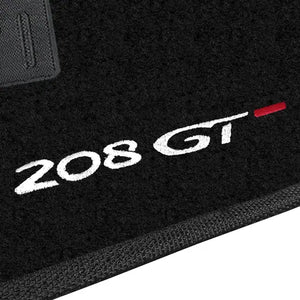 TAPETES CARPETE PRETO PEUGEOT 208 2021 A 2024 4 PEÇAS