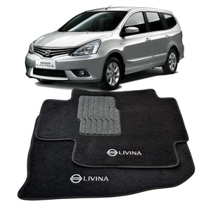 TAPETE CARPETE LIVINA 2008 A 2013 5 PEÇAS - Exclusive