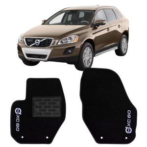 TAPETE CARPETE XC60 2008 A 2017 PRETO BORDADO - Exclusive