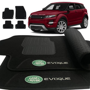 TAPETE CARPETE EVOQUE 2011 A 2018 PRETO 4 PEÇAS