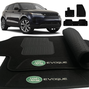 TAPETE CARPETE EVOQUE 2019 A 2022 PRETO 3 PEÇAS