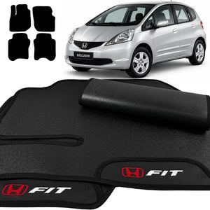 TAPETES BORRACHA PREMIUM HONDA FIT 2009 A 2014 4 PEÇAS