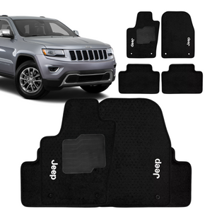 TAPETE CARPETE GRAND CHEROKEE 2014 A 2021 5 PEÇAS - Exclusive
