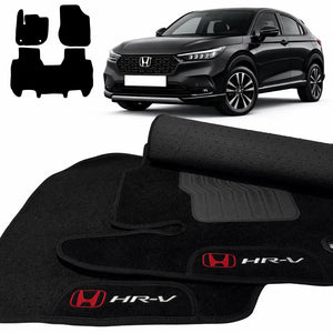 TAPETES CARPETE PRETO HR-V 2022 A 2026 3 PEÇAS
