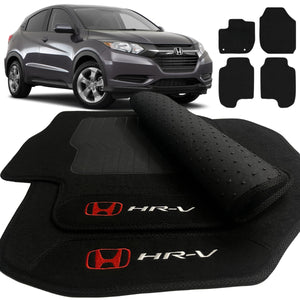 TAPETE CARPETE HRV 2015 A 2021 PRETO 5 PEÇAS - Exclusive