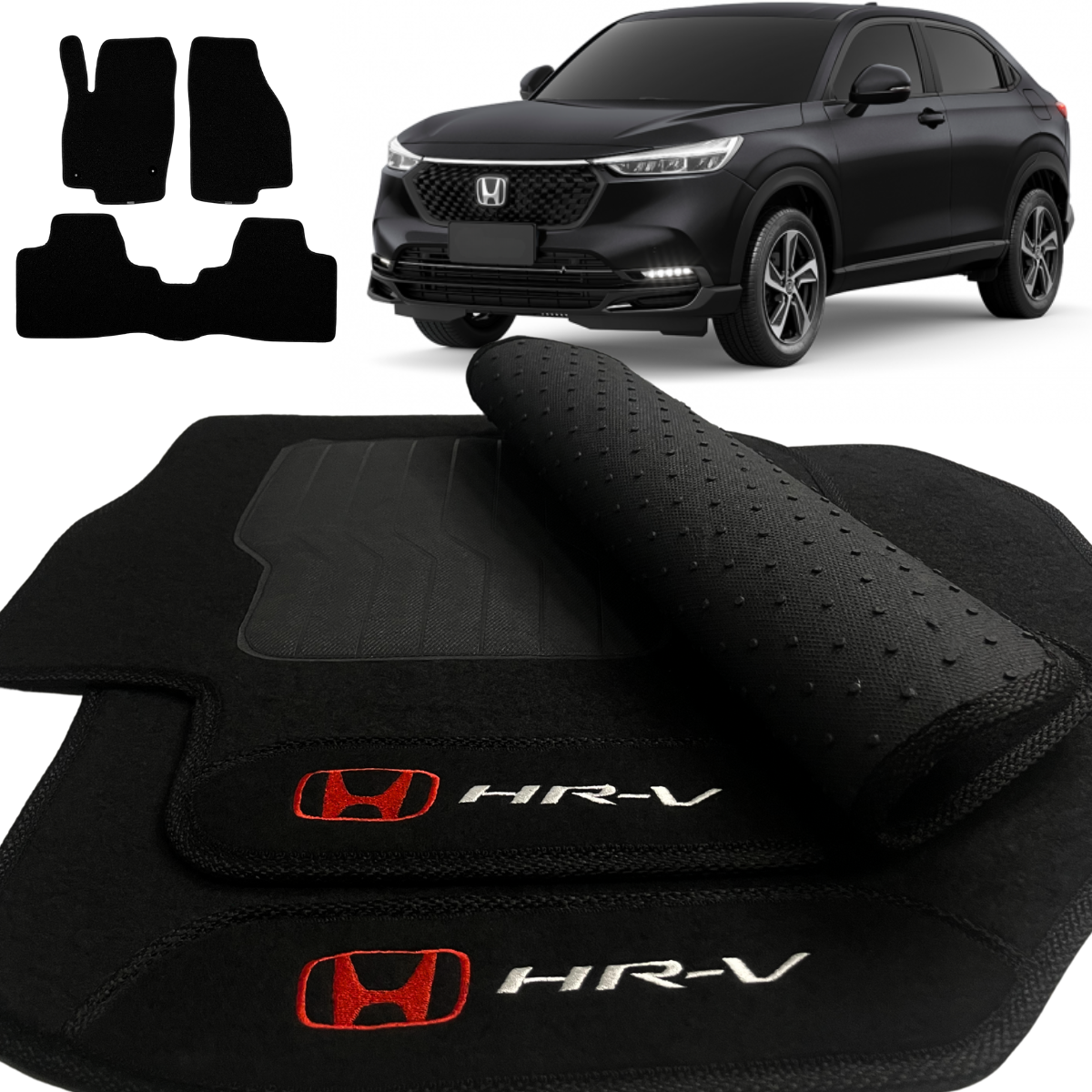 TAPETE CARPETE HRV 2022 A 2025 PRETO 3 PEÇAS – Exclusive