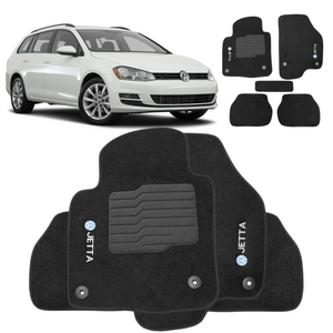 TAPETE CARPETE JETTA VARIANT 2011 A 2017 PRETO 5 PEÇAS - Exclusive