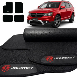 TAPETES BORRACHA PREMIUM DODGE JOURNEY 2007 A 2020 4 PEÇAS