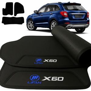 TAPETES BORRACHA PREMIUM LIFAN X60 2011 A 2017 3 PEÇAS