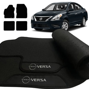 TAPETE BORRACHA PREMIUM VERSA 2016 A 2019 3 PEÇAS