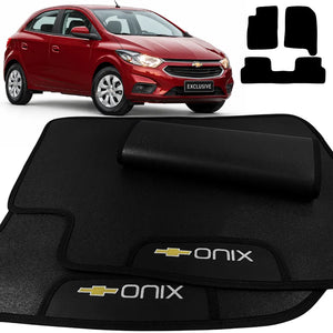 TAPETE BORRACHA PREMIUM ONIX 2012 A 2019 3 PEÇAS