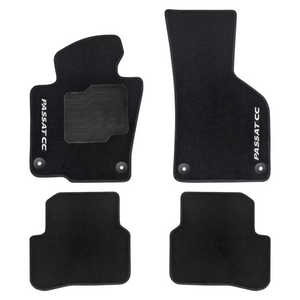 TAPETE CARPETE PASSAT CC 2008 A 2017 PRETO 4 PEÇAS - Exclusive