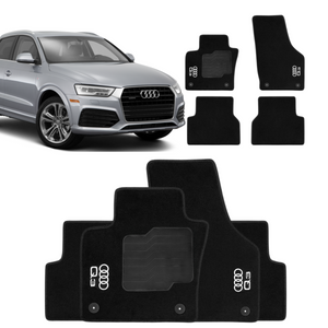 TAPETE CARPETE AUDI Q3 2011 A 2018 5 PEÇAS (PLATAF. U8) - Exclusive