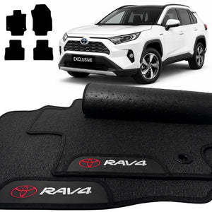 TAPETES BORRACHA PREMIUM TOYOTA RAV4 2019 A 2024 4 PEÇAS