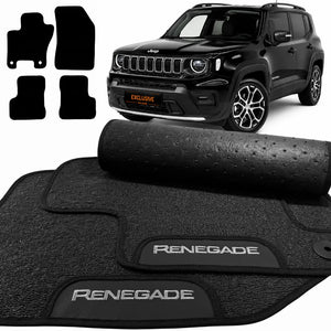 TAPETES BORRACHA PREMIUM JEEP RENEGADE 2015 A 2024 4 PEÇAS