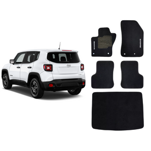 KIT TAPETES CARPETE PORTA MALAS + INTERNOS RENEGADE 2015 A 2024 - Exclusive
