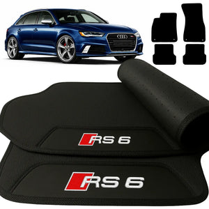 TAPETES BORRACHA PREMIUM AUDI RS6 AVANT 2018 A 2023 4 PEÇAS