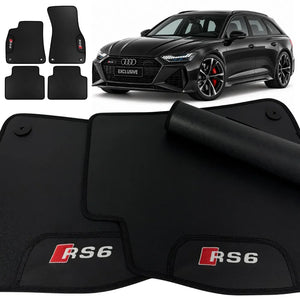 TAPETES BORRACHA PREMIUM AUDI RS6 2018 A 2023 4 PEÇAS