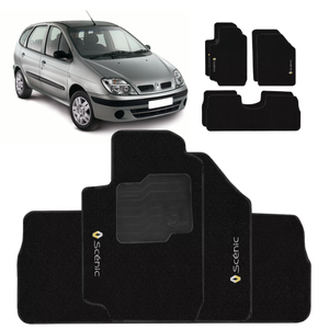 TAPETE CARPETE SCENIC 1998 A 2003 PRETO BORDADO - Exclusive