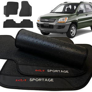 TAPETE BORRACHA PREMIUM SPORTAGE 2004 A 2010 3 PEÇAS - Exclusive