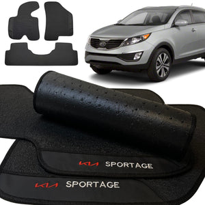 TAPETE BORRACHA PREMIUM SPORTAGE 2011 A 2015 3 PEÇAS - Exclusive