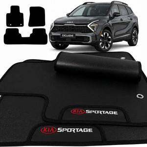 TAPETE BORRACHA PREMIUM SPORTAGE 2016 A 2024 3 PEÇAS